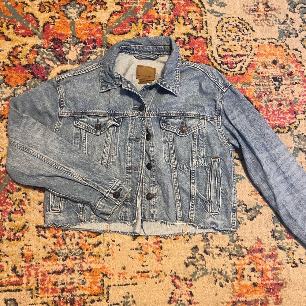 American Eagle Outfitters Light Blue Denim Jacket
